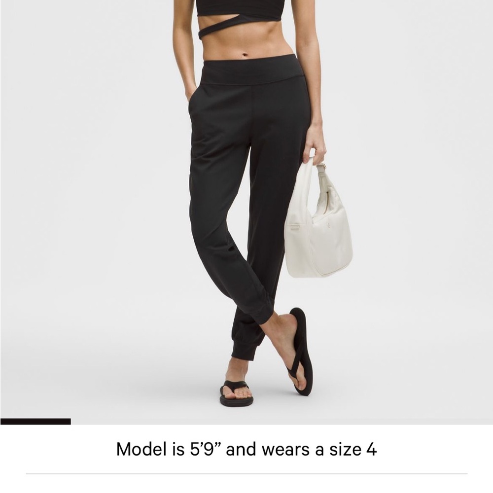 Lululemon Athletica Black Joggers High-Waisted Track Pants